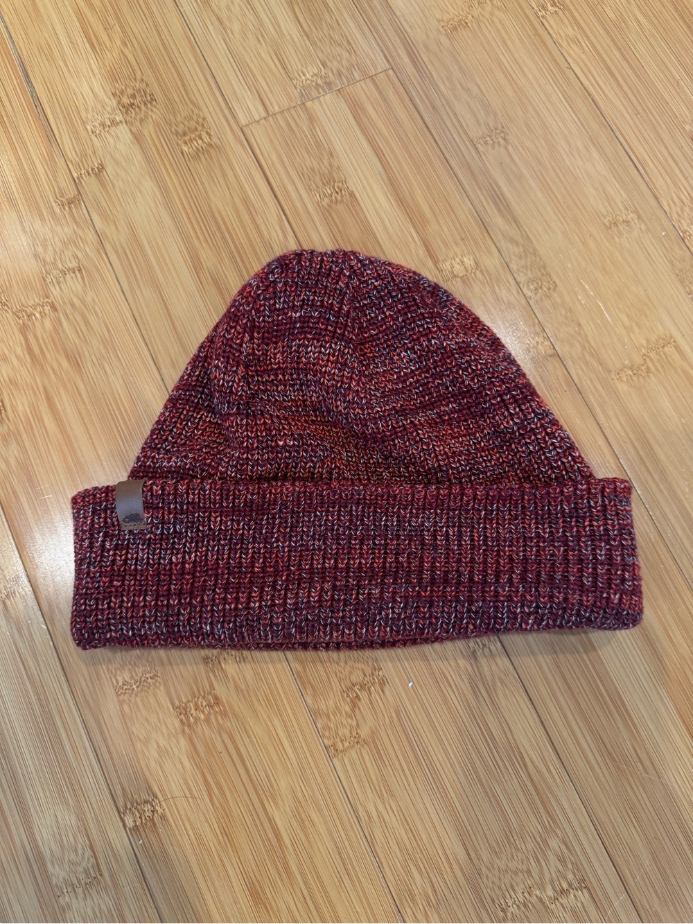 Roots Marled Red Knit Beanie